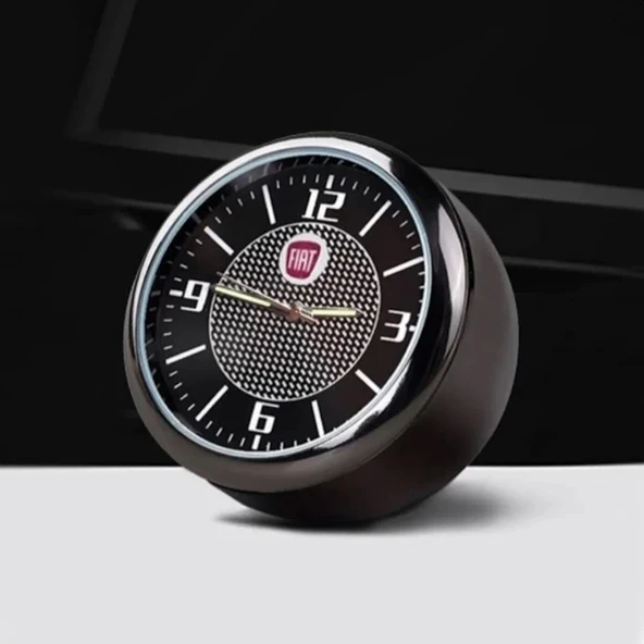 FIAT Torpido Üstü Markalı Retro Saat Reflektörlü Akrep&Yelkovan ürün görseli 1