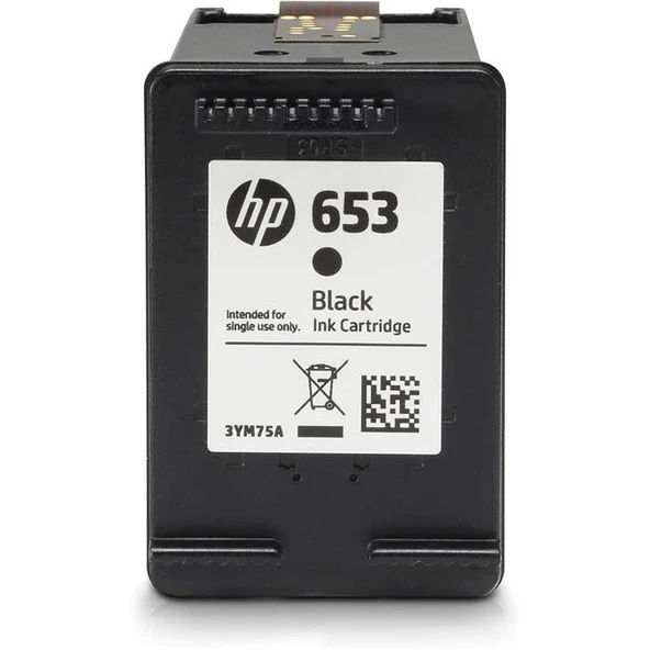 HP 653 3YM75AE Siyah Kartuş - Resim 2