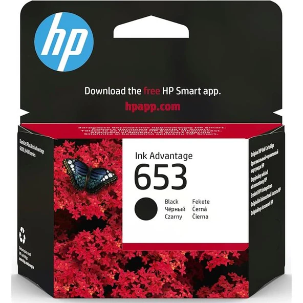 HP 653 3YM75AE Siyah Kartuş ürün görseli 1