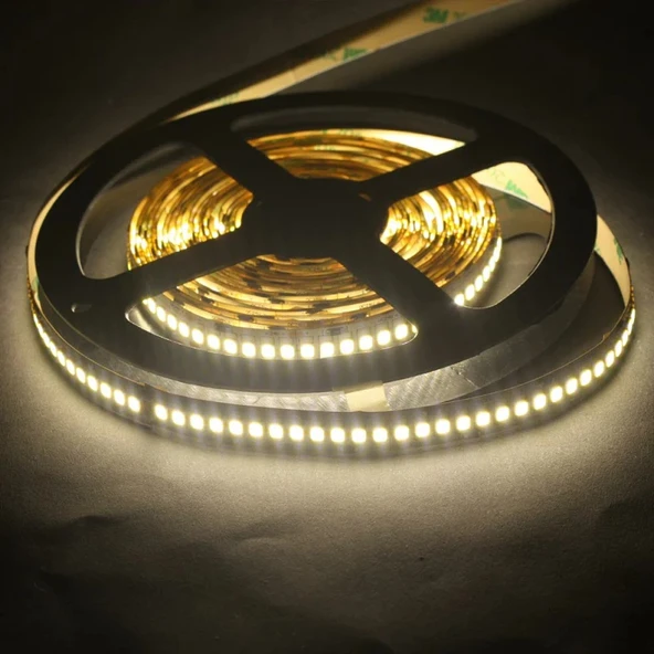 LED Şerit bant 5 metre 2835 SMD 12V Gün Işığı 3000K 240 LED/m IP20 Aydınlatma Kendinden Yapışkanlı ürün görseli 1