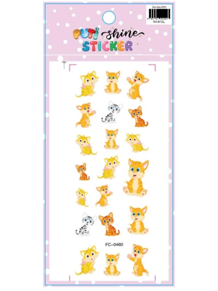 PUTI SHINE STICKER - KEDI ürün görseli 1