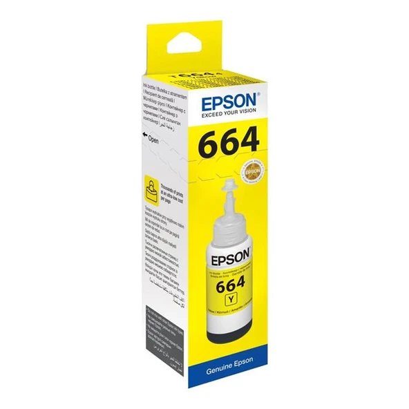 Epson T6644 Sarı Mürekkep (664) ürün görseli 1