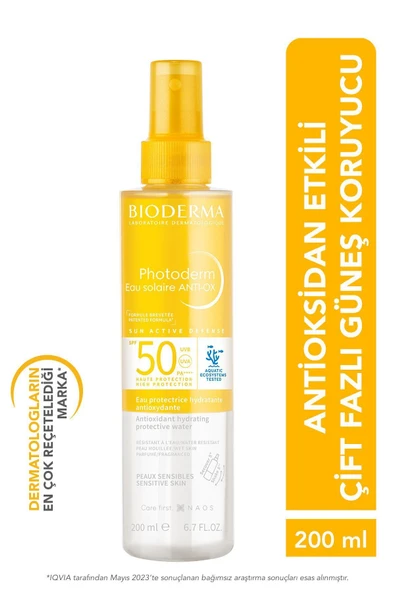Bioderma Photoderm Eau Solaire ANTI-OX SPF 50 200 ml ürün görseli 1