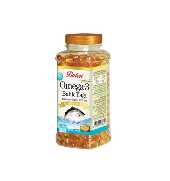 Balen Omega 3 Plus Balık Yağı Yumuşak Kapsül 1380 mg 100 Kapsül ürün görseli 1