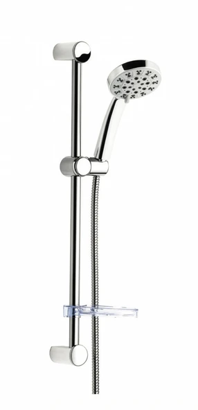 SÜRGÜLÜ DUŞ SETİ + Ø20MM KROM KAPLI + 5 FONKSİYONLU ürün görseli 1