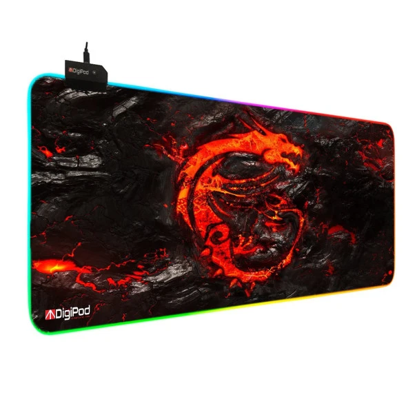 Digipod RGB oyuncu mousepad RGB Gaming oyuncu mouse pad kaymaz taban  70 x 30 ürün görseli 1
