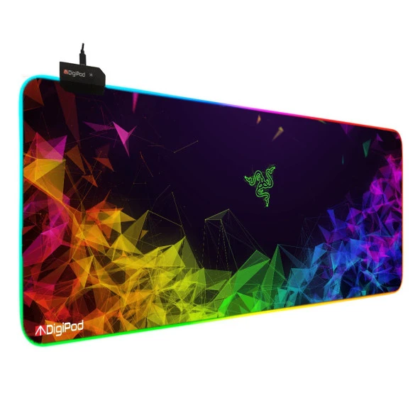 Digipod RGB oyuncu mousepad RGB Gaming oyuncu mouse pad kaymaz taban  70 x 30 ürün görseli 1