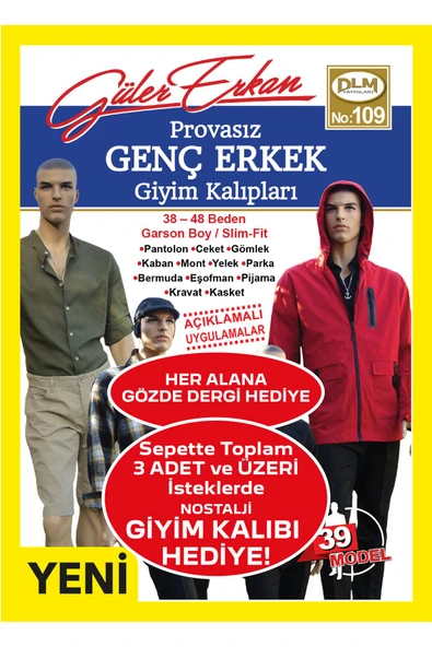 Güler Erkan Provasız Genç Erkek Giyim Kalıpları ürün görseli 1