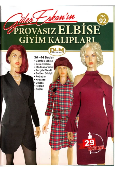 Dilem Yayınları Güler Erkan Provasız Çeşitli Elbise Giyim Kalıpları No:92 ürün görseli 1