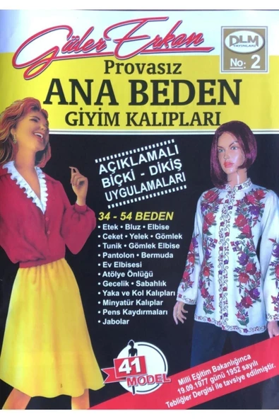 Dilem Yayınları Güler Erkan Ana Beden Provasız Giyim Kalıpları ürün görseli 1