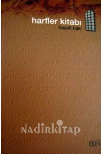 Ekin Harfler Kitab Hayati Baki ürün görseli 1