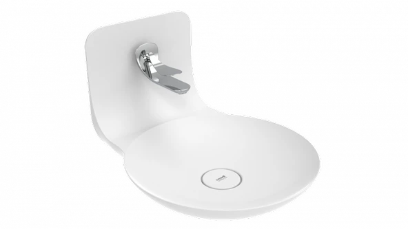 Creavit Foglia 45 Cm Set Üstü Lavabo Batarya Düzenli Fg045 ürün görseli 1