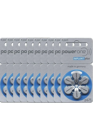 VARTA Powerone Implantplus P675 Kulaklık Pili (60 Adet)1kutu ürün görseli 1
