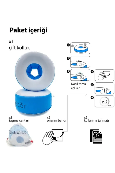 DEKANTOYS İleri Seviye Yüzme Kolluk, Bebek Çocuk Kolluğu Deniz Simit ürün görseli 1