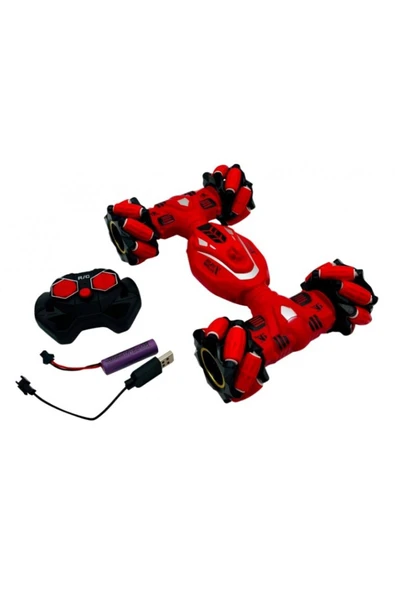 DEKANTOYS Full Fonksiyon Uzaktan Kumandalı Yan Giden Şarjlı Drift Atan Akrobat Araba ürün görseli 1