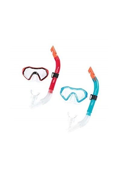 BESTWAY Kırmızı Sparkling Sea Maske Ve Şnorkel Set ürün görseli 1