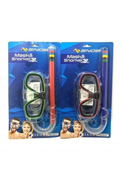 SNOB Yüzücü Yetişkin Maske Şnorkel Set ürün görseli 1
