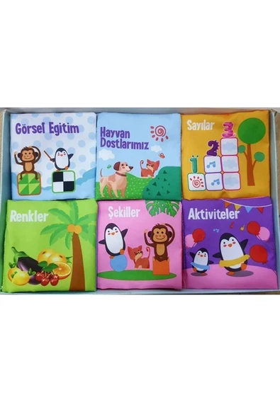 DEKANTOYS Bebeğimin Ilk Kitap Seti Hışırtılı Kitaplar Bez Kitap Seti 6 Adet 356786585232 ürün görseli 1