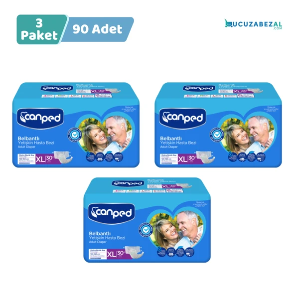 Canped Belbantlı Hasta Bezi Büyük (xl) 30 X 3 ( 90 Adet) ürün görseli 1