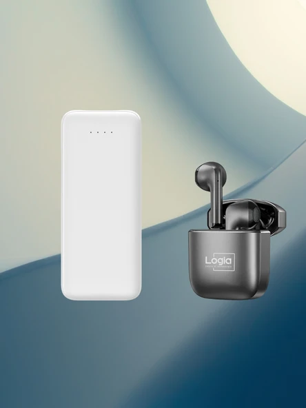 Fırsat Seti Logia Thin 5.000 Mah Taşınabilir Powerbank  ve Quantum Bluetooth Kulaklık ürün görseli 1