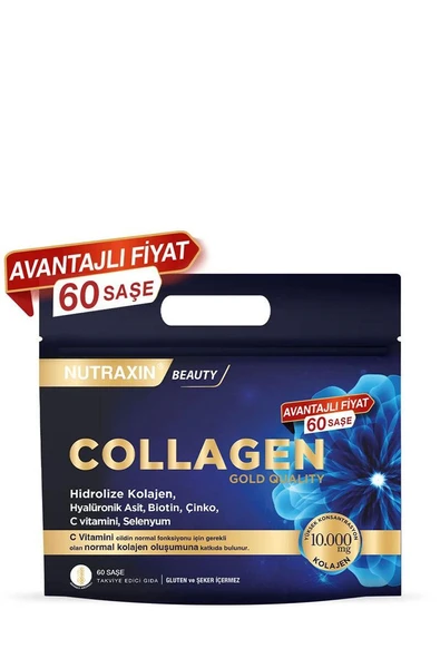 Nutraxin Collagen Gold Quality Hidrolize Kolajen 60 Saşe ürün görseli 1