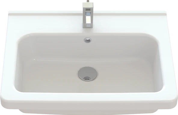 Creavit IP060 İpek Dolap Uyumlu Lavabo 45X60 cm Beyaz ürün görseli 1