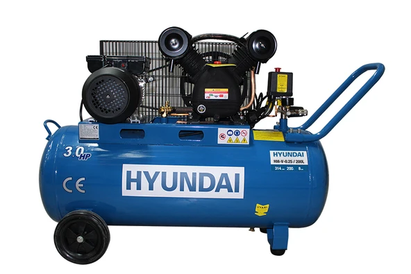 Hyundai HM-V-0.25/200L Hava Kompresörü 200 Litre V Kafa 3 HP ürün görseli 1