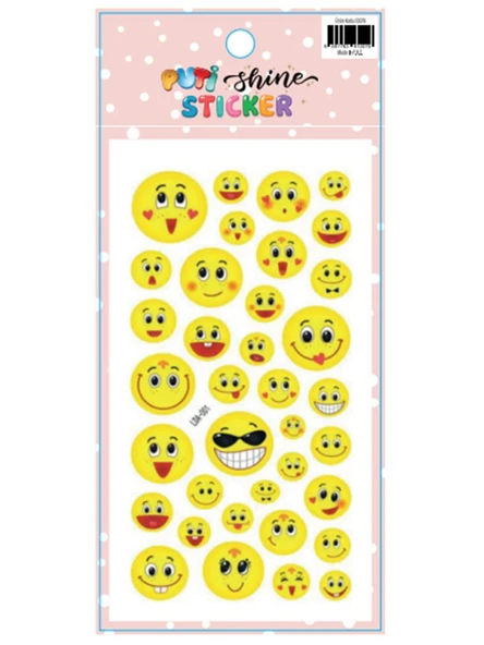 PUTI SHINE STICKER - GULEN YUZ 2 ürün görseli 1