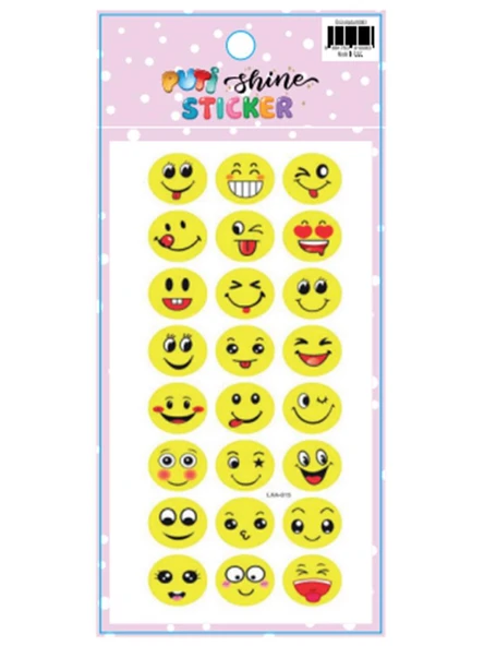 PUTI SHINE STICKER - GULEN YUZ 3 ürün görseli 1