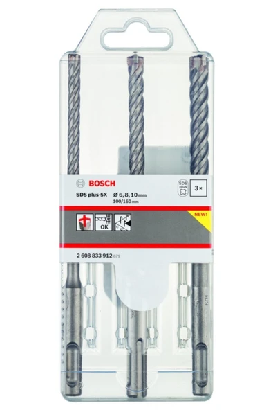 Bosch SDS Plus-5X K-Delici Uç 3lü Set - Resim 2
