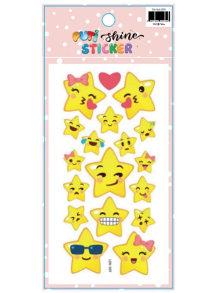 PUTI SHINE STICKER - YILDIZ GULEN YUZLER 2 ürün görseli 1