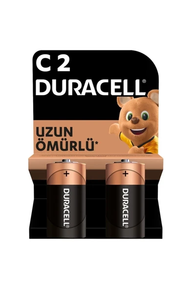 Duracell Alkalin C Piller 2'li Paket ürün görseli 1