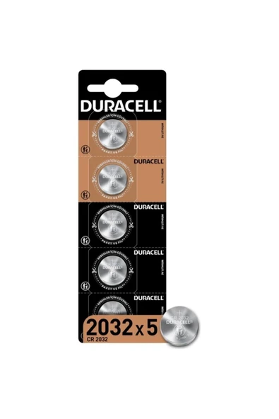 Duracell Özel CR2032 Lityum Düğme Pil 3V (CR2032) 5 Adet ürün görseli 1