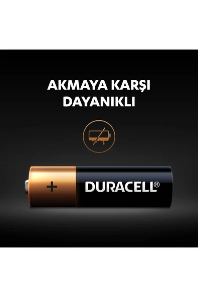 Duracell Alkalin AA Kalem Pil  20'li Paket - Resim 5