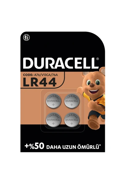 Duracell LR44 Alkalin Özel Pil 4'lü Paket 1.5V ürün görseli 1