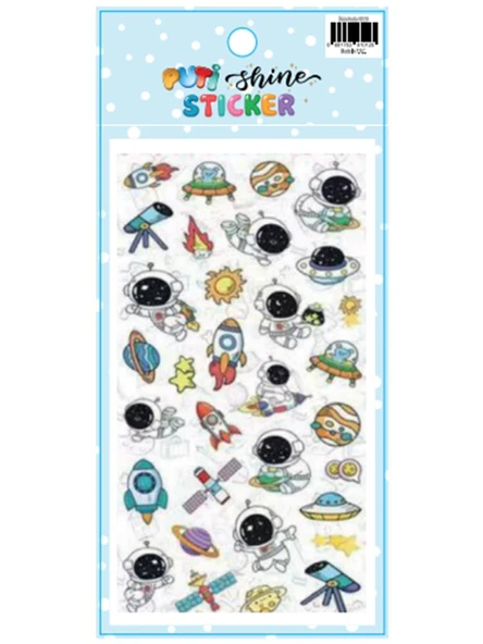 PUTI SHINE STICKER - UZAY ürün görseli 1