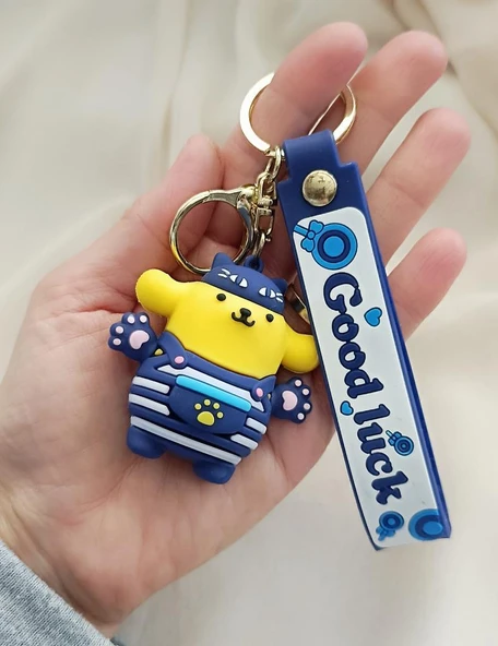 Kedi Pati 3D Silikon Anahtarlık Anime Karakter Çanta Cüzdan Süsü Aksesuar ürün görseli 1
