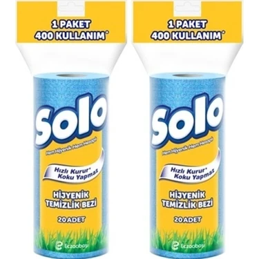 Solo Hijyenik Temizlik Bezi Paket 2li ürün görseli 1