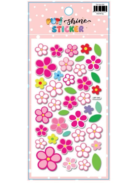 PUTI SHINE STICKER - CICEKLER ürün görseli 1
