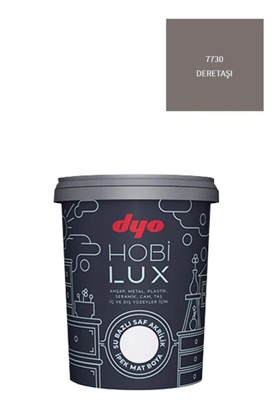 Dyo Hobilux Su Bazlı Saf Akrilik Ipek Mat Boya 0,9 Lt Hobi Boya 7730 Deretaşı ürün görseli 1