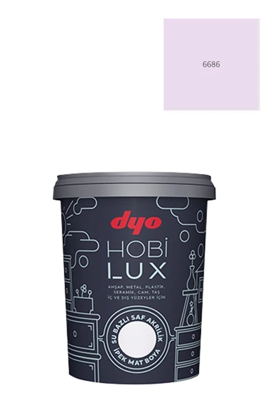 Dyo Hobilux Su Bazlı Saf Akrilik Ipek Mat Boya 0,9 Lt Hobi Boya 6686 Arya ürün görseli 1