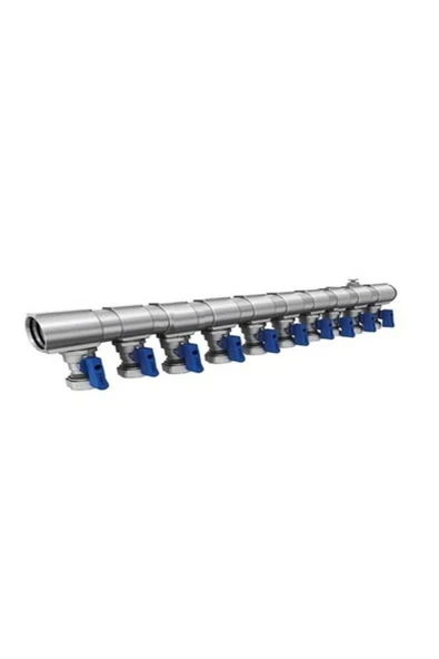 FIRAT 1'' Mini Küresel Vanalı Kollektör (kırmızı-mavi) 12 Çıkışlı 1 Takım ürün görseli 1