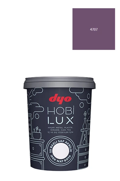 Dyo Hobilux Su Bazlı Saf Akrilik İpek Mat Boya 0,9 lt Hobi Boya 4707 Efsane ürün görseli 1