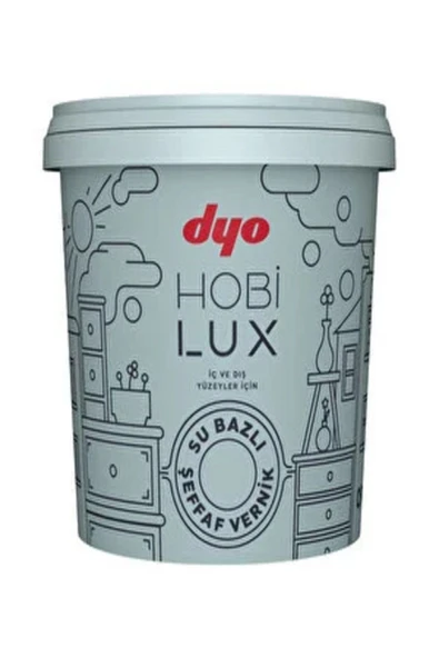 Dyo Hobilux Su Bazlı Şeffaf Vernik Mat 0,90 Lt ürün görseli 1