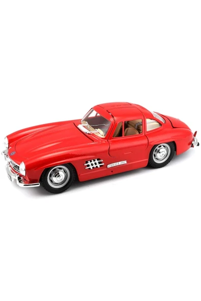 Burago Mercedes-benz 300 Sl 1954 Model Klasik Araba 1/24 Ölçek - Kırmızı ürün görseli 1