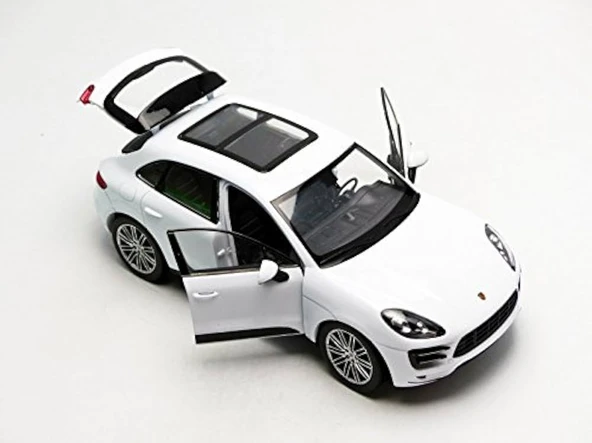 Burago 1:24 Ölçekli Porsche Macan Model Araba Beyaz ürün görseli 1