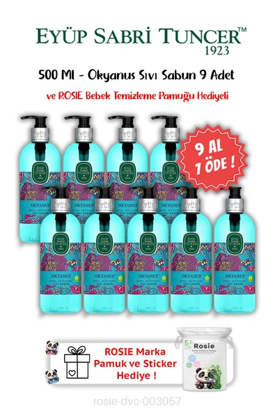 9 AL 7 ÖDE Okyanus Sıvı Sabun 500 ML ve ROSIE Hediyeli ürün görseli 1