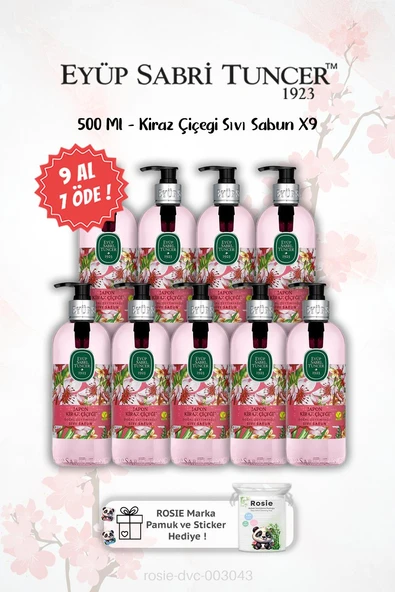 9 AL 7 ÖDE Japon Kiraz Çiçeği 500 Ml Sıvı Sabun ve ROSIE Hediyeli ürün görseli 1