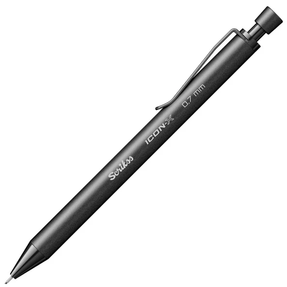 Scrikss Versatil Kalem Icon-X Metal  0.7 MM Siyah 12 Li ürün görseli 1