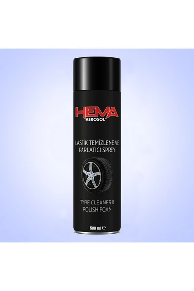 Oto Lastik Parlatıcı ve Temizleme Spreyi Aerosol 500 Ml. ürün görseli 1